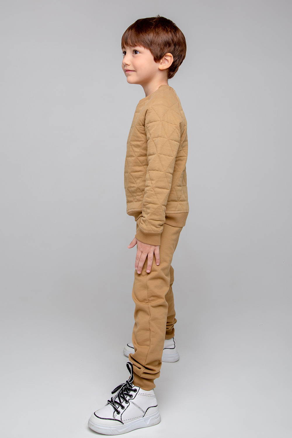картинка Джемпер для мальчика Crockid КР 301884 коричневый хаки к352 от магазина детских товаров ALiSa