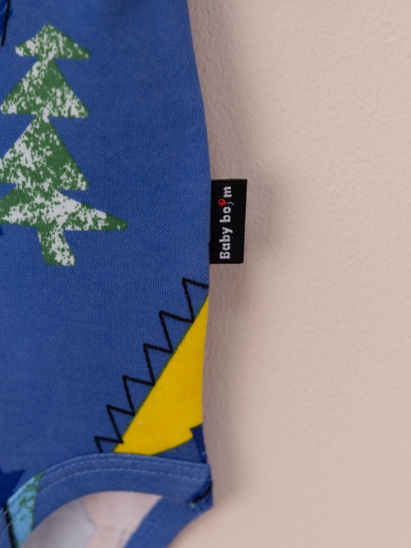 картинка Боди Baby Boom Б98/12-И Дино на синем от магазина детских товаров ALiSa