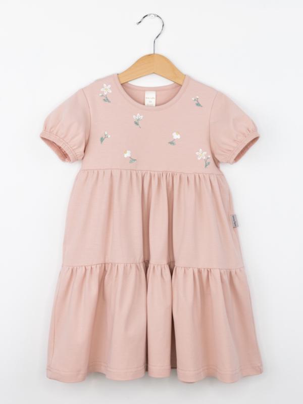 картинка Платье для девочки Baby Boom С266/1-К Бежевая пудра от магазина детских товаров ALiSa