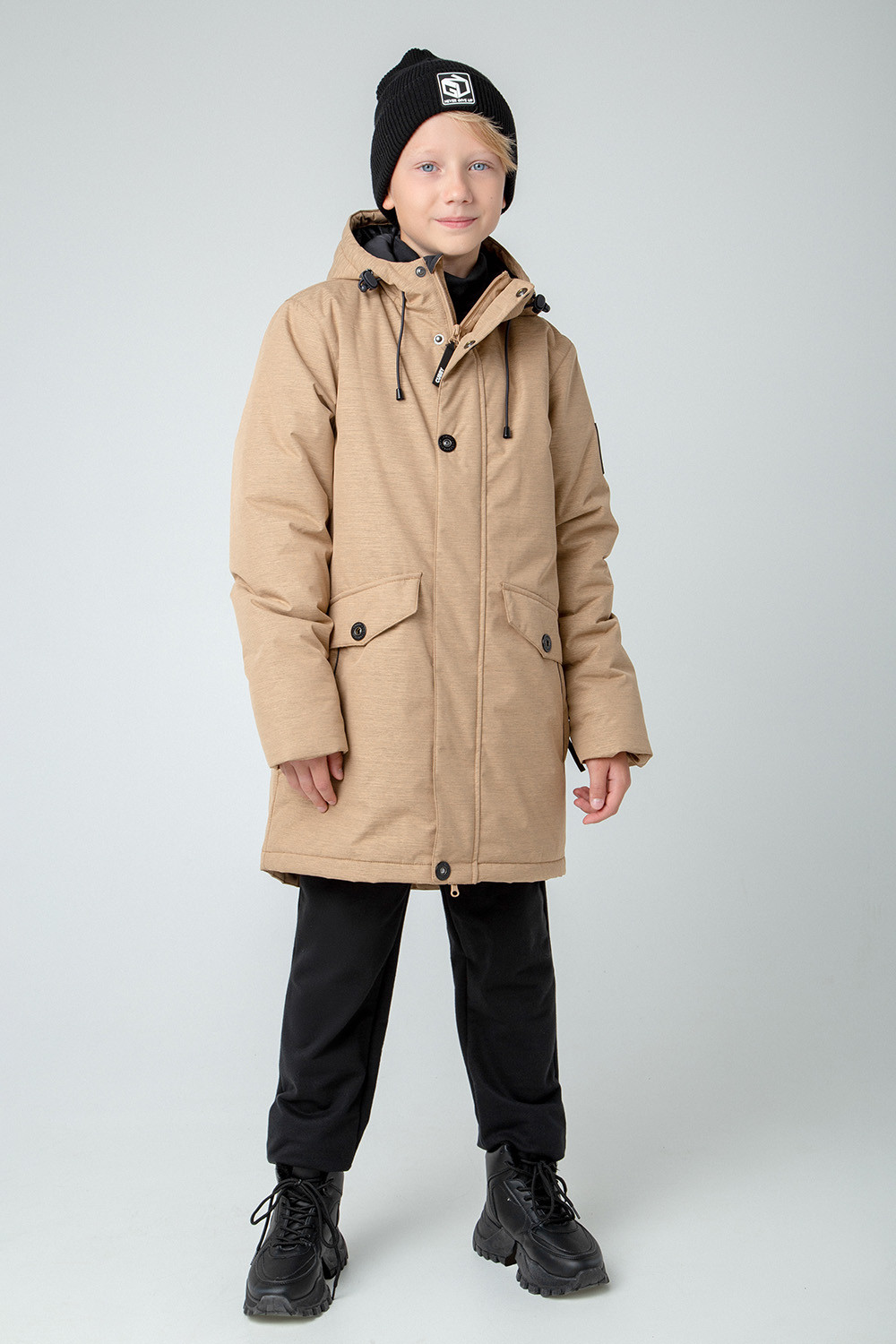 картинка Пальто зимнее для мальчика Crockid ВКБ 36080/2 ГР от магазина детских товаров ALiSa