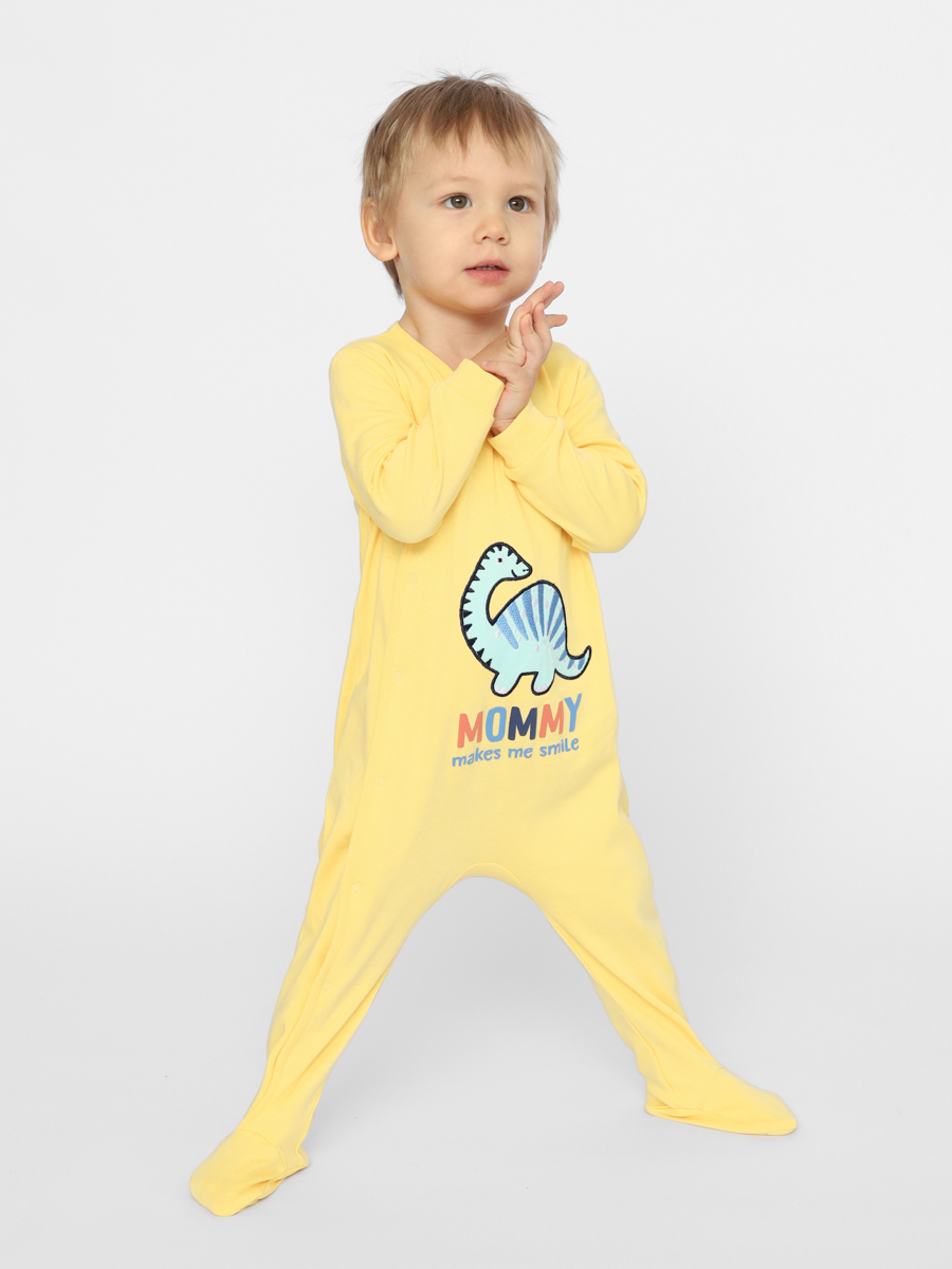 картинка Комбинезон для мальчика Cherubino CSNB 90163-30-354 Желтый от магазина детских товаров ALiSa