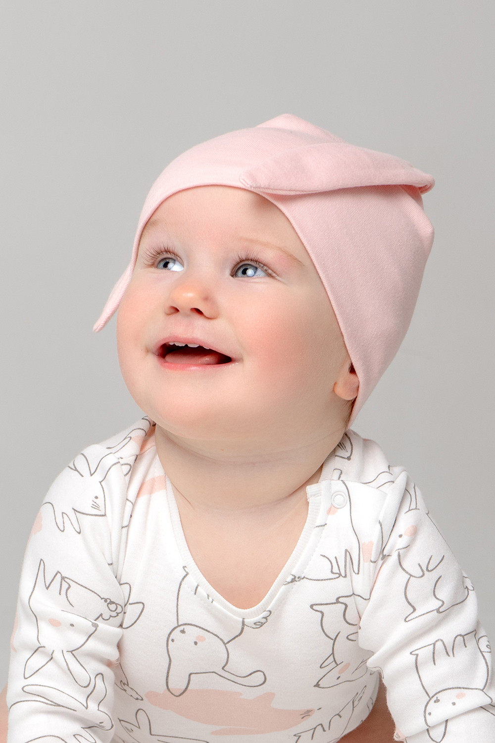 картинка Шапка для девочки Crockid К 8133 бежево-розовый (зайчонок) я115 от магазина детских товаров ALiSa