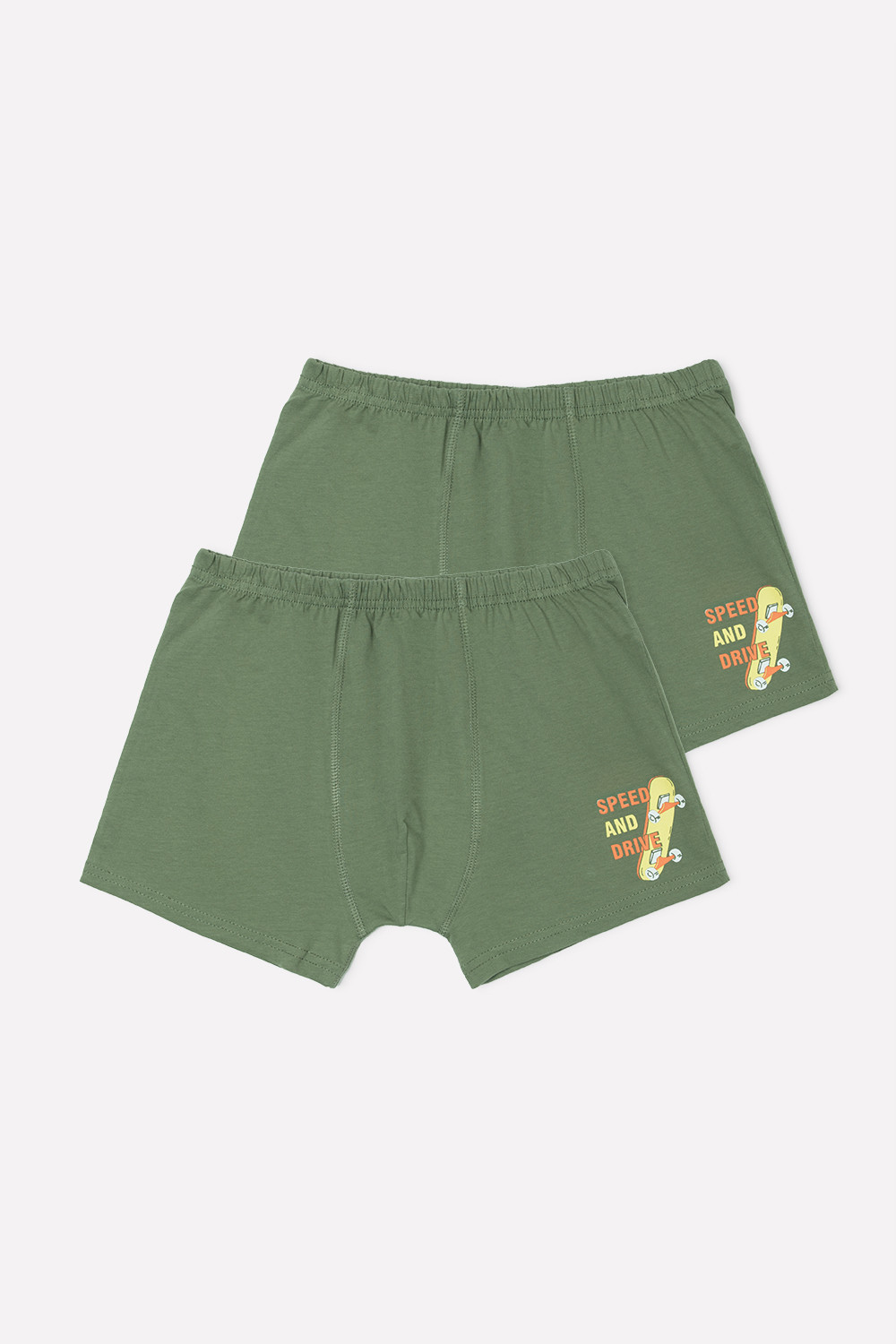 картинка Трусы для мальчика Crockid КБ 1912-2 темно-оливковый (скейт) от магазина детских товаров ALiSa