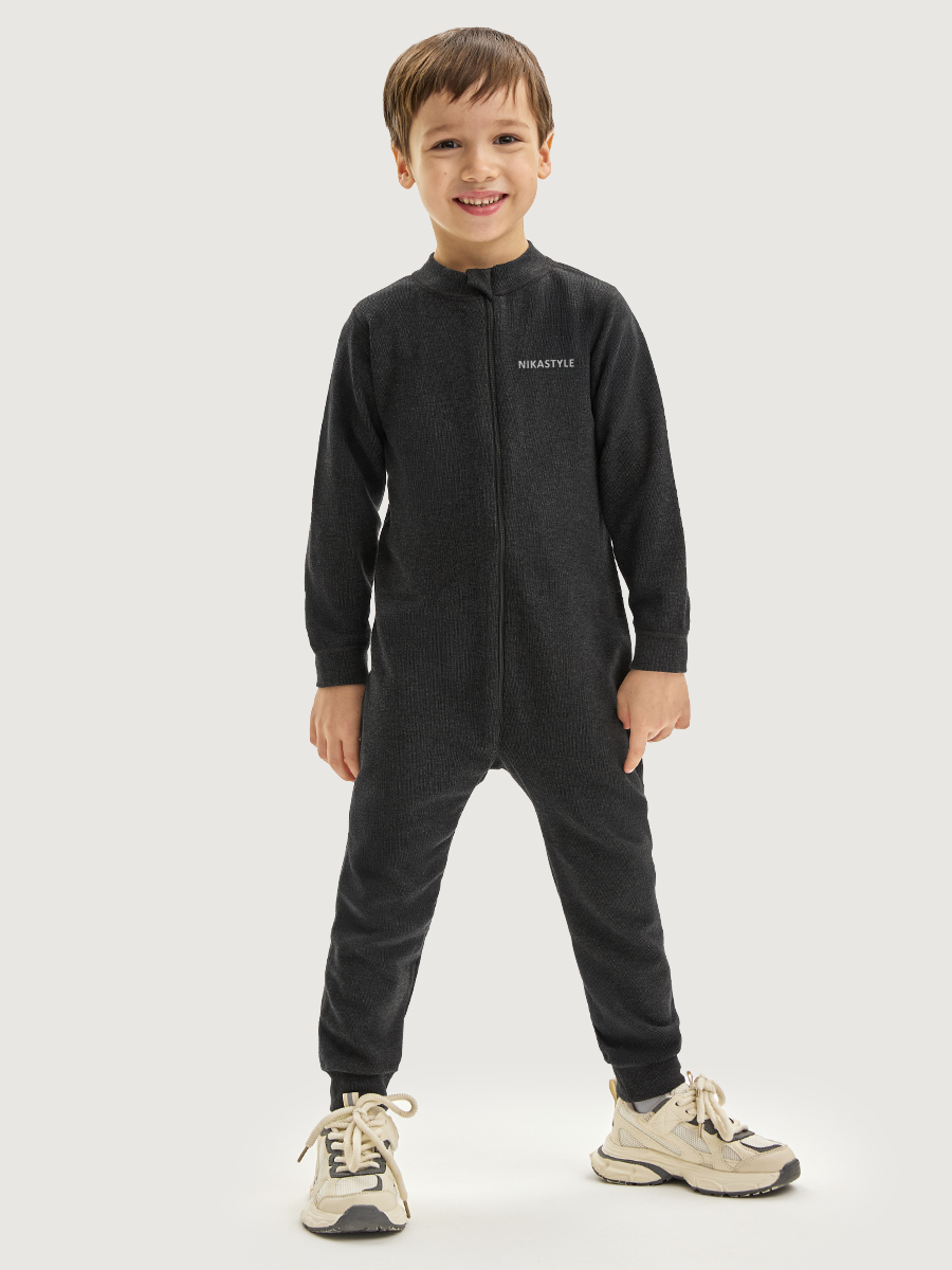 картинка Комбинезон флисовый для мальчика NIKASTYLE 8т19025 Черный от магазина детских товаров ALiSa
