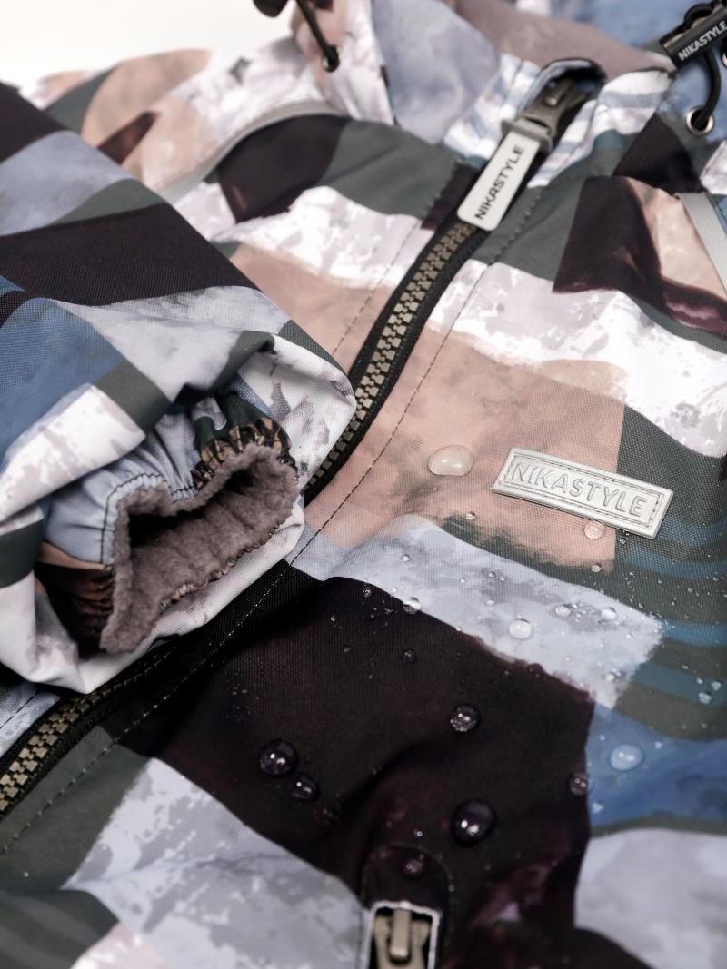 картинка Комбинезон утеплённый для мальчика NIKASTYLE 8м0925 Хаки черный от магазина детских товаров ALiSa