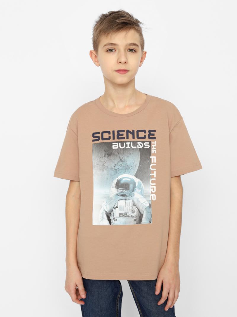 картинка Футболка для мальчика CSJB 63475-31-355 Бежевый от магазина детских товаров ALiSa