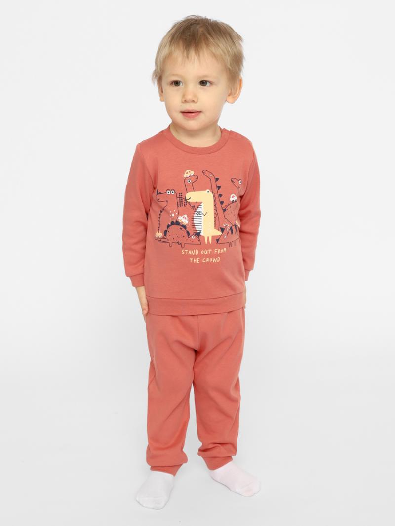 картинка Комплект для мальчика Cherubino CSNB 90165-32-354 Коричнево-бордовый от магазина детских товаров ALiSa