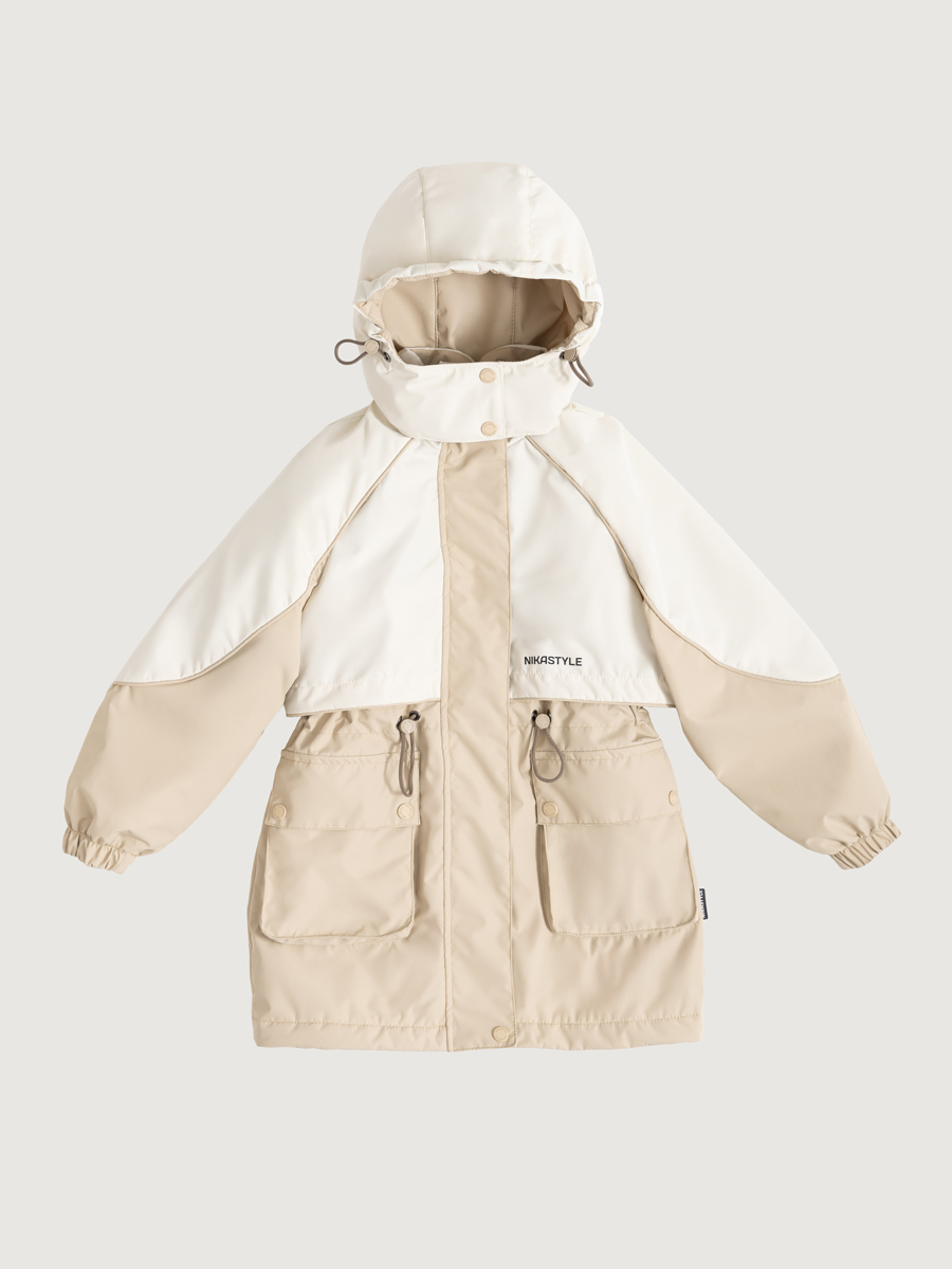 картинка Парка утеплённая для девочки NIKASTYLE 5м3425 Кешью латте от магазина детских товаров ALiSa
