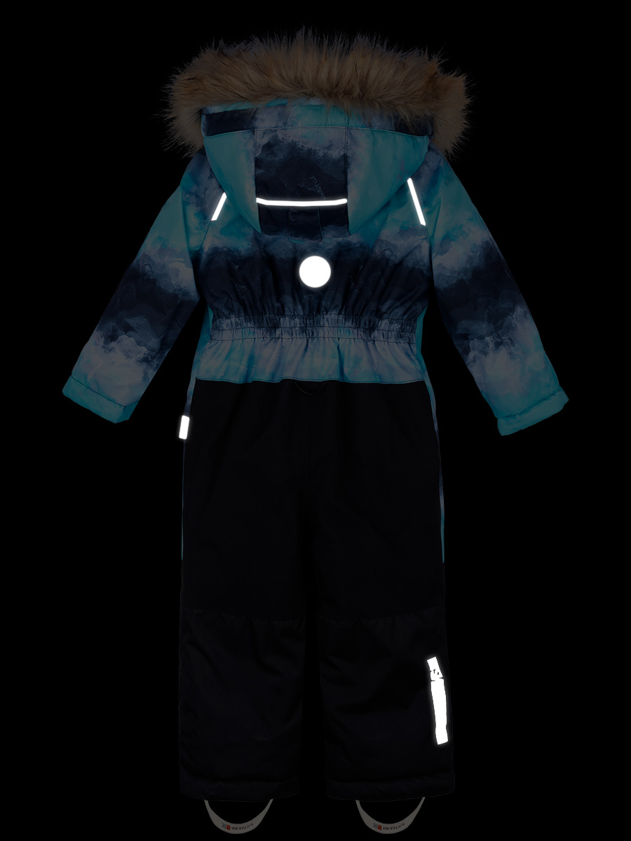 картинка Комбинезон зимний для мальчика NIKASTYLE 8з1323 аквамарин черный от магазина детских товаров ALiSa