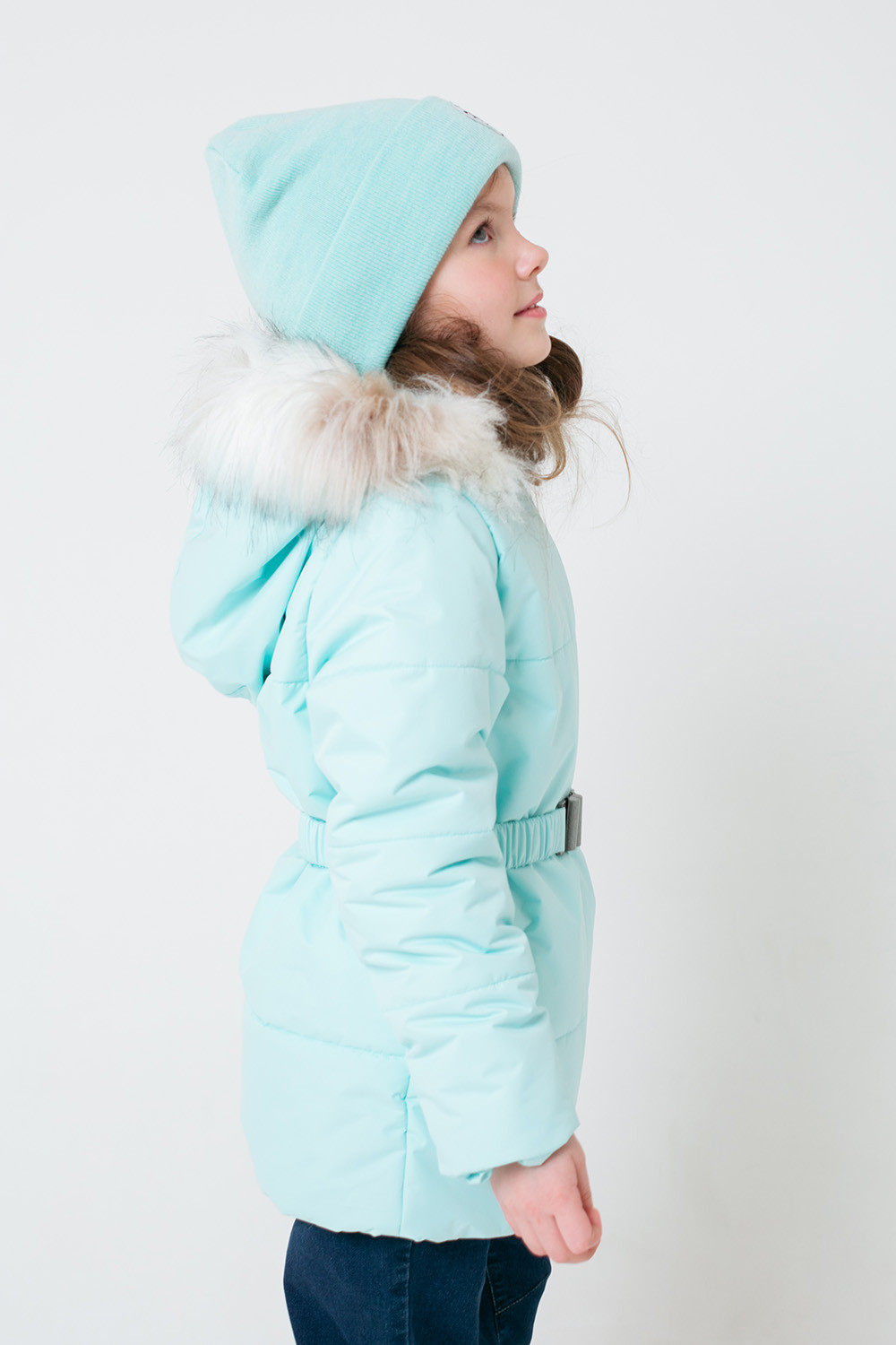 картинка Куртка зимняя удлиненная для девочки Crockid ВК 38066/2 ГР от магазина детских товаров ALiSa