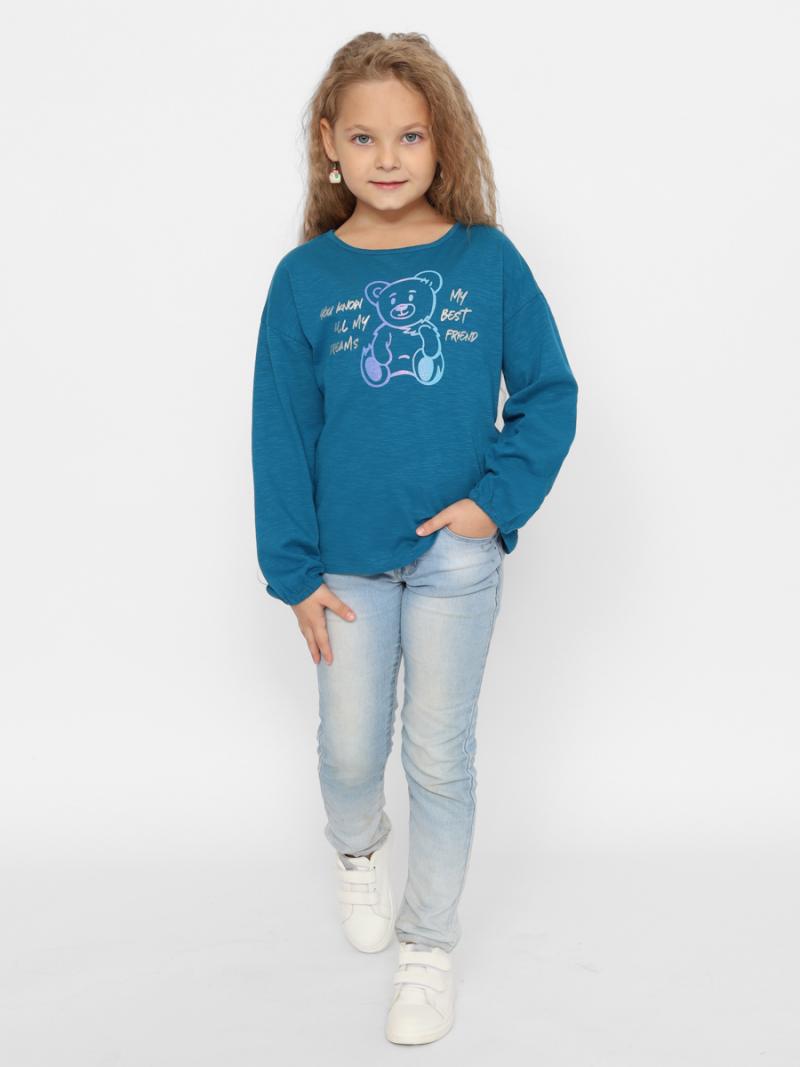картинка Джемпер для девочки Cherubino CWKG 63728-39-389 Морская волна от магазина детских товаров ALiSa