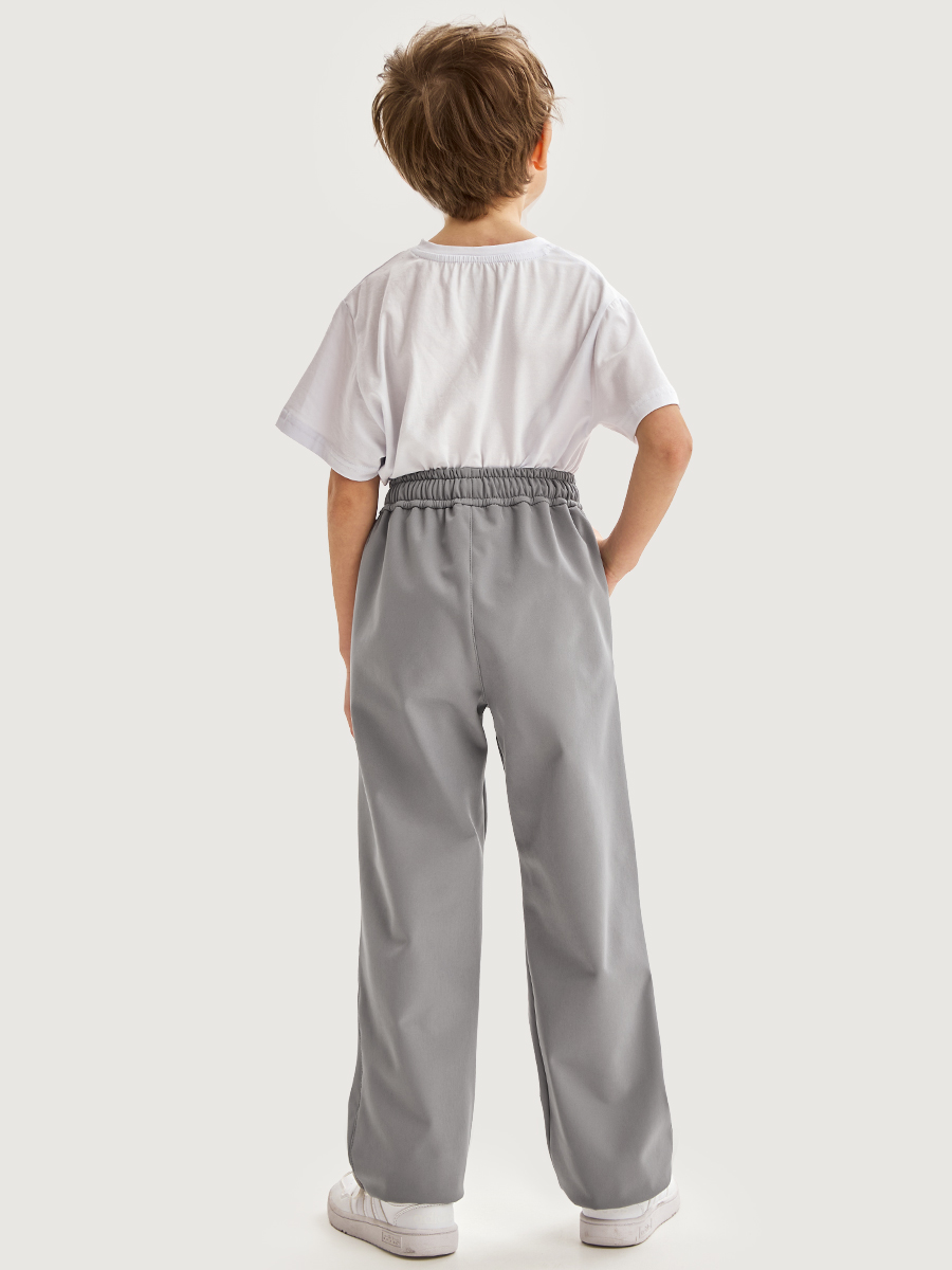 картинка Брюки Софтшел NIKASTYLE 2л19125 Серый от магазина детских товаров ALiSa