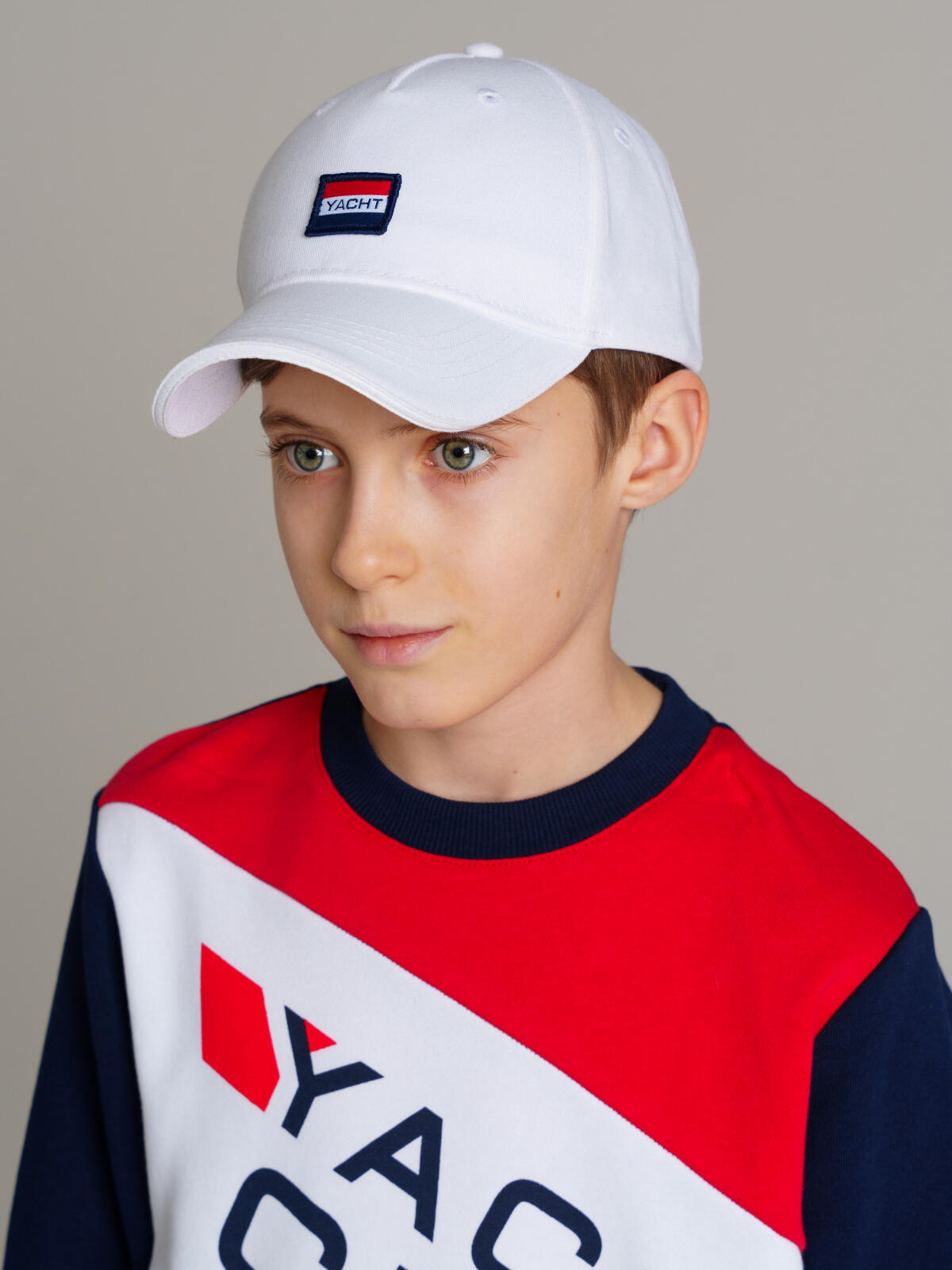 картинка Кепка текстильная для мальчикеа PL 12411245 Белый от магазина детских товаров ALiSa