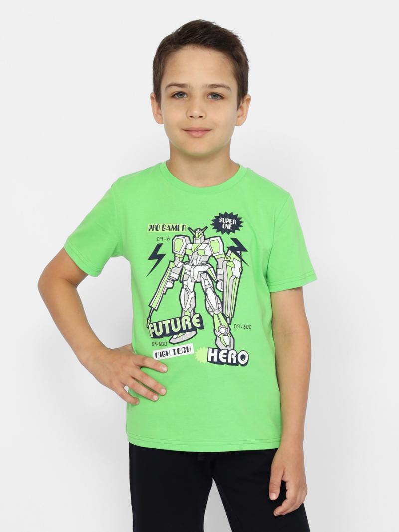 картинка Футболка для мальчика CWKB 63390-37 Зеленый от магазина детских товаров ALiSa