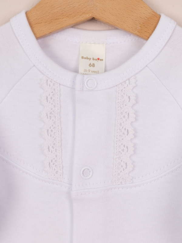 картинка Комбинезон для девочки Baby Boom К406/1-И Белый я737 от магазина детских товаров ALiSa