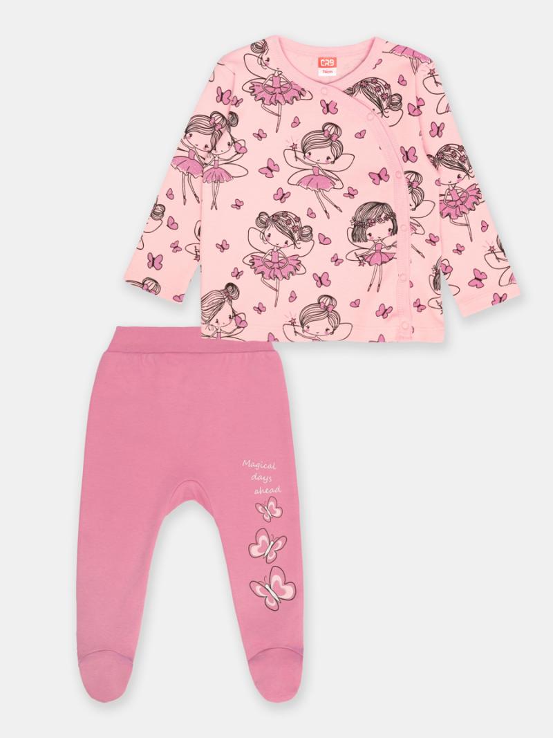 картинка Комплект для девочки Cherubino CSNG 90156-27-347 Розовый от магазина детских товаров ALiSa