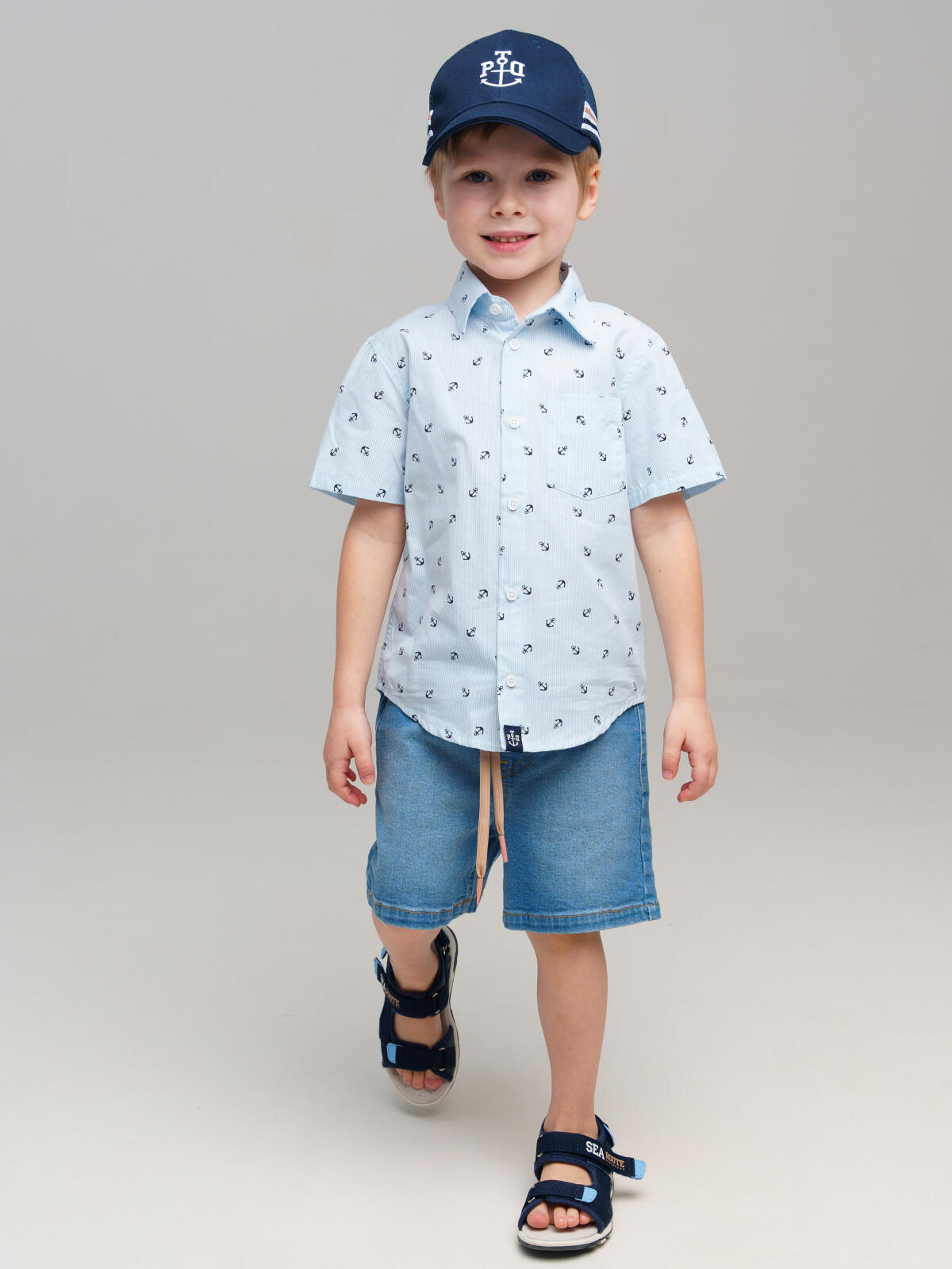 картинка Кепка текстильная для мальчика PL 12512435 Темно-синий от магазина детских товаров ALiSa