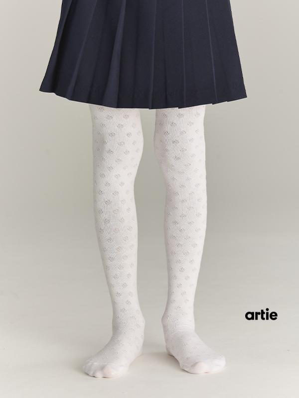 картинка Колготки для девочки Artie 2d807 Белый от магазина детских товаров ALiSa