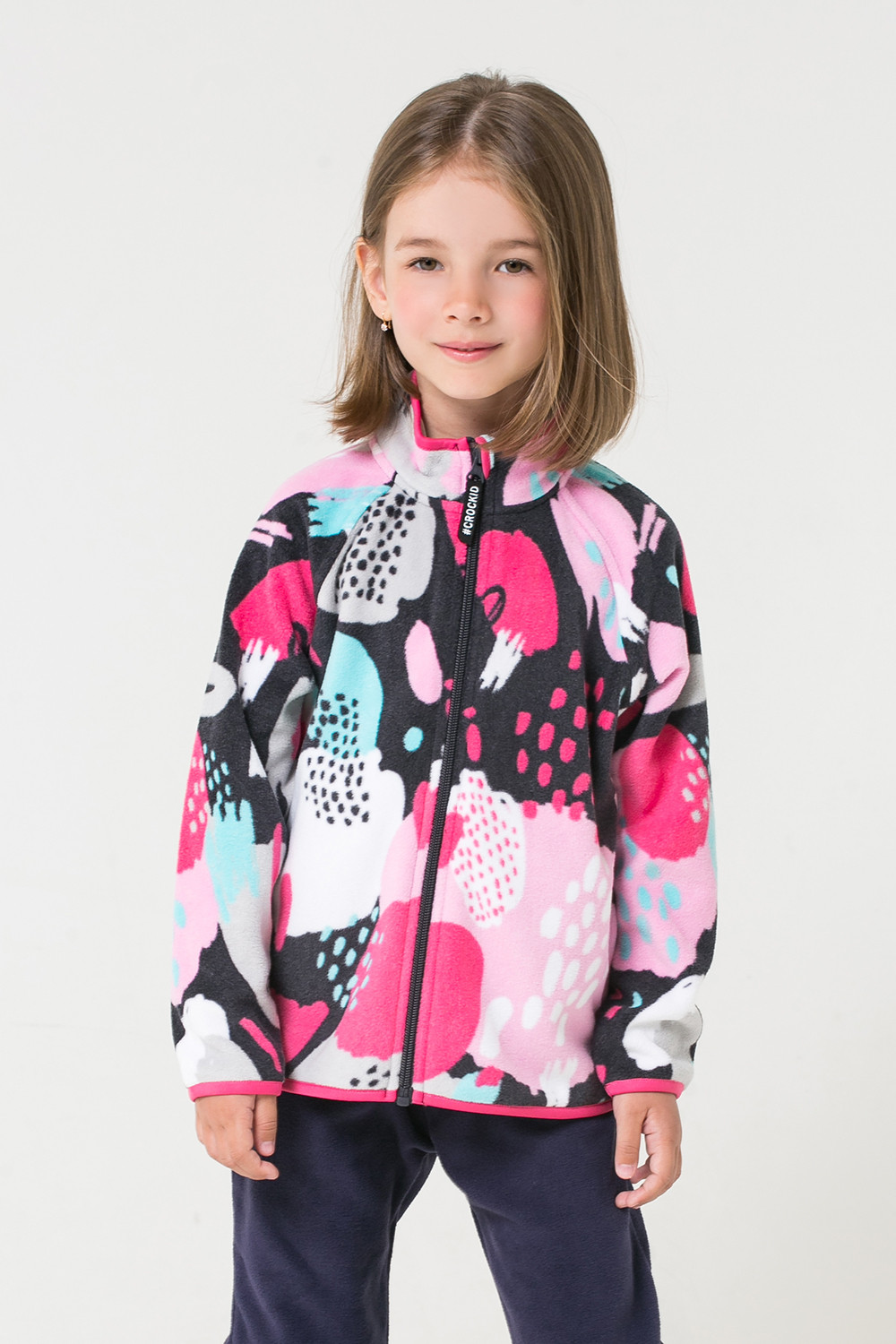 картинка Куртка флисовая для девочки Crockid ФЛ 34011/н/33 от магазина детских товаров ALiSa