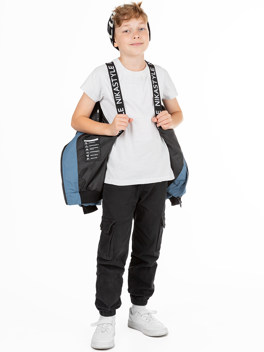 картинка Куртка утеплённая для мальчика NIKASTYLE 4м5525 Джинс от магазина детских товаров ALiSa