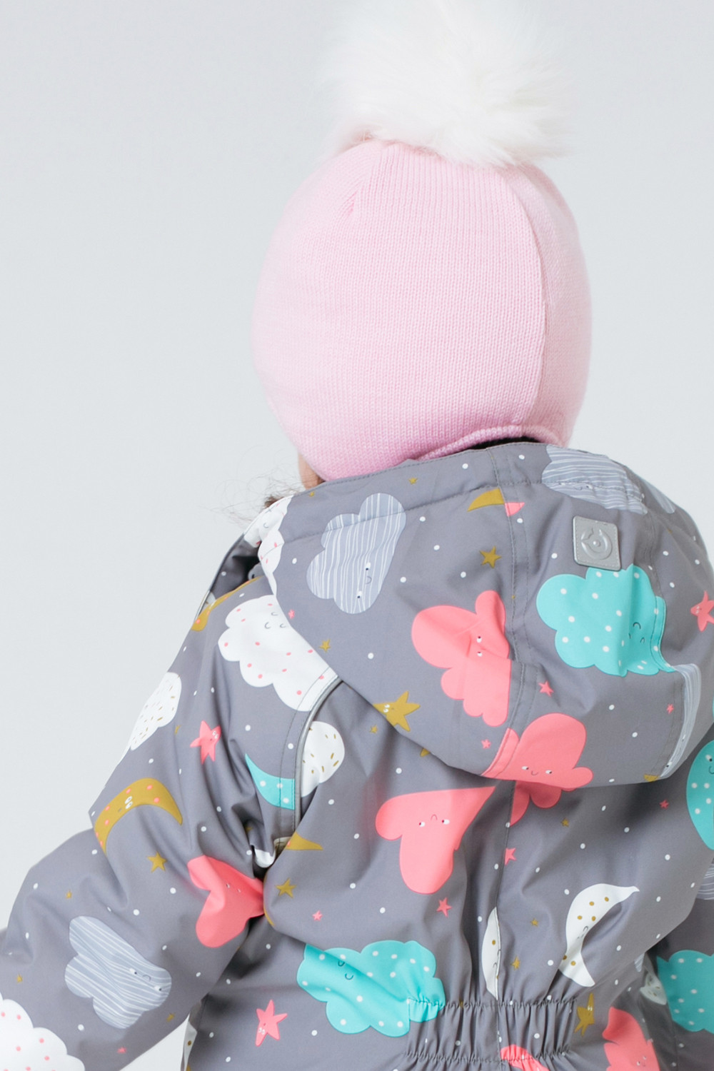 картинка Шапка с утеплителем для девочки Crockid КВ 20157/21ш светлая астра от магазина детских товаров ALiSa