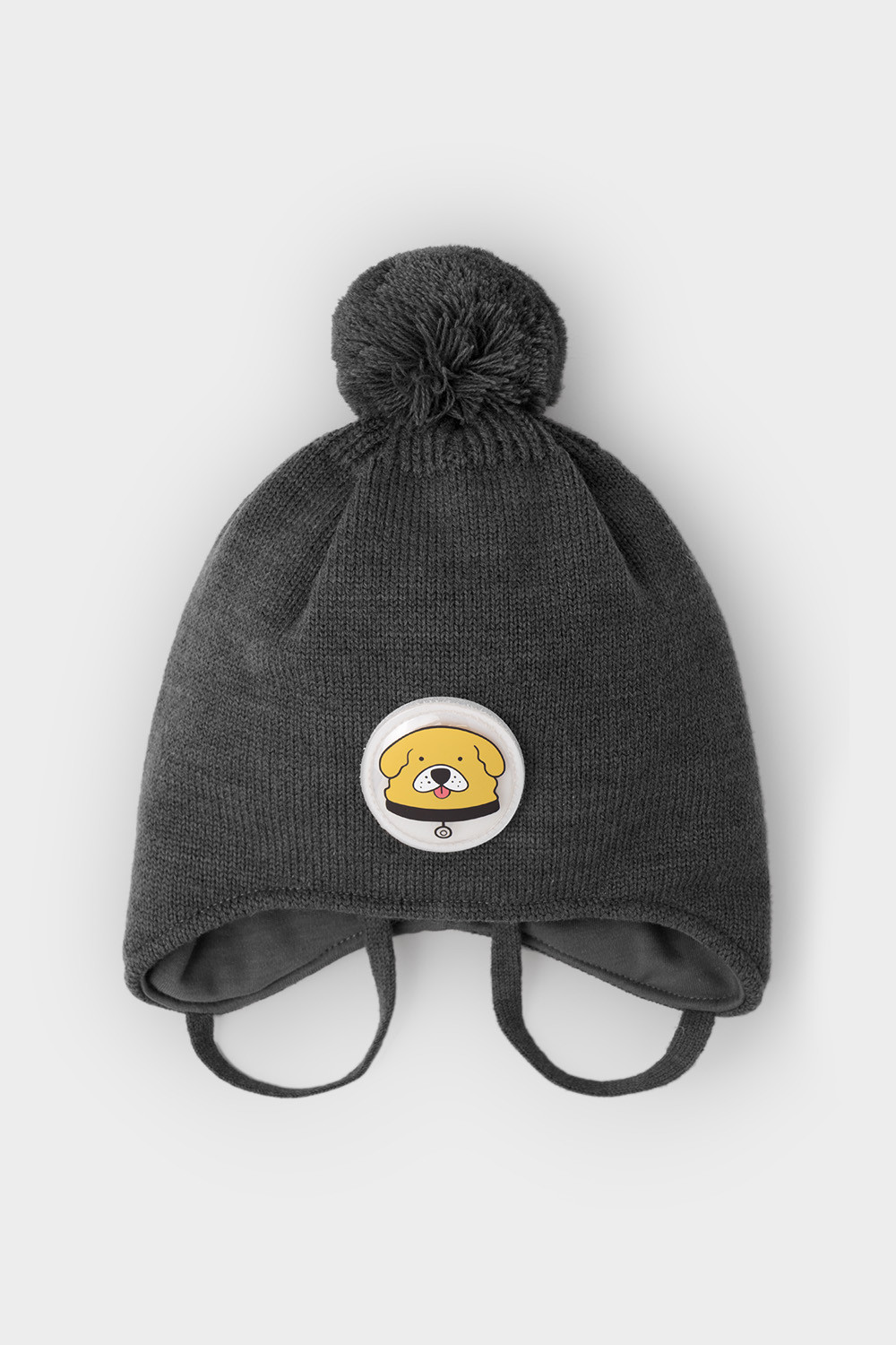 картинка Шапка с утеплителем для мальчика Crockid КВ 20322/ш серый от магазина детских товаров ALiSa