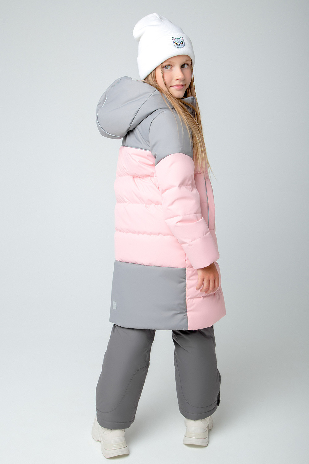 картинка Пальто пуховое для девочки Crockid ВКБ 34061/1 УЗГ от магазина детских товаров ALiSa