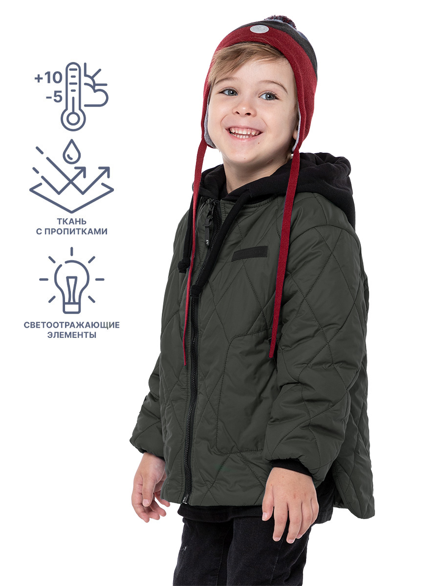 картинка Куртка утепленная для мальчика NIKASTYLE 4м6124 хаки от магазина детских товаров ALiSa