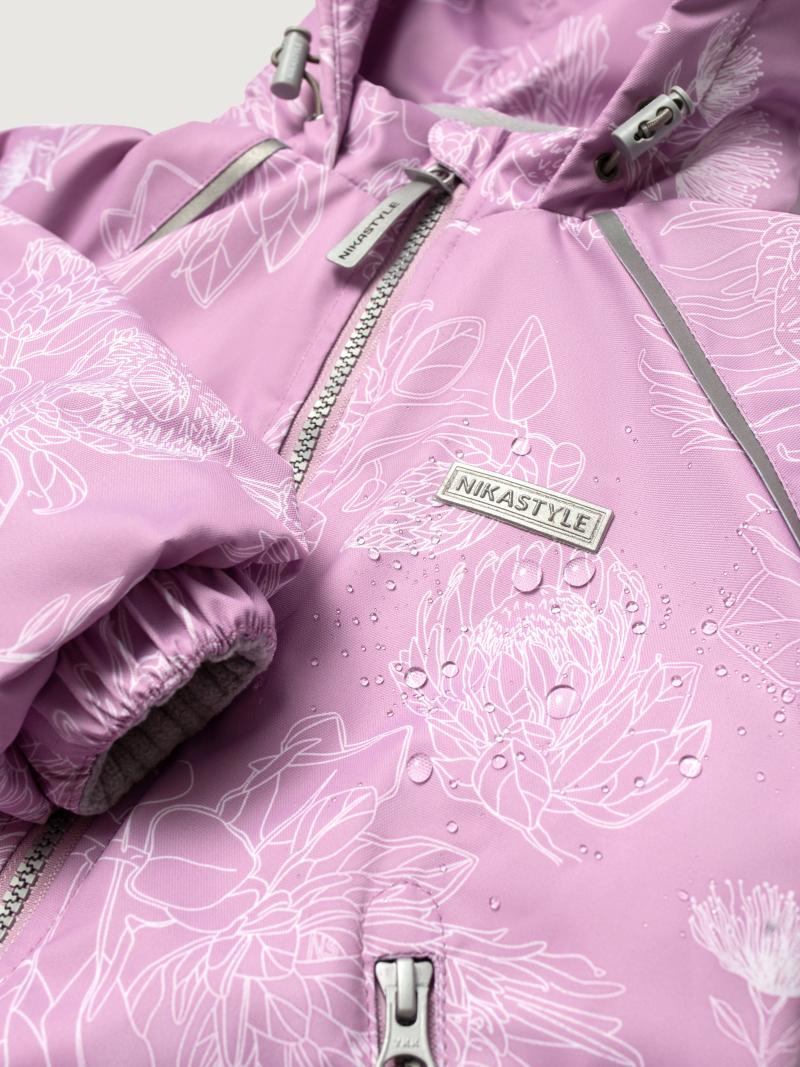 картинка Комбинезон утеплённый для девочки NIKASTYLE 8м1625 Орхидея серый от магазина детских товаров ALiSa