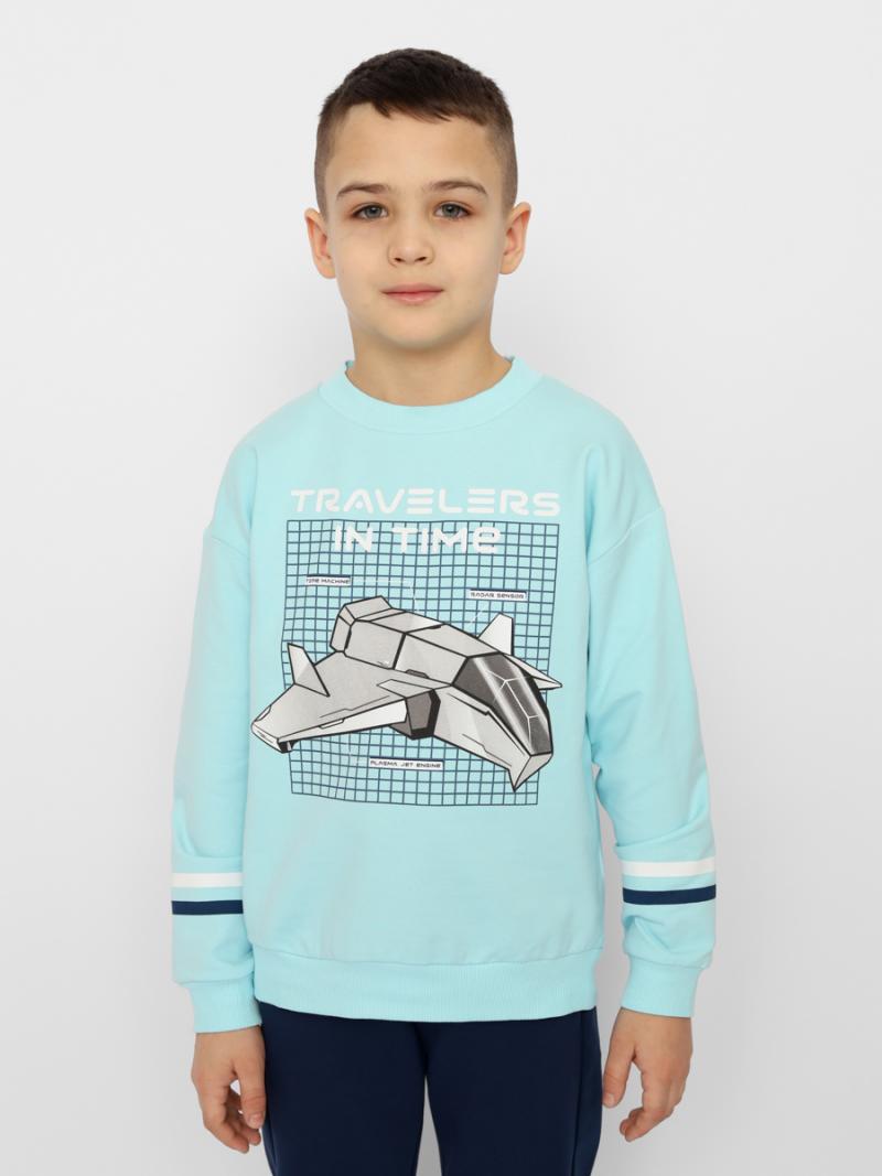 картинка Комплект для мальчика Cherubino CSKB 90161-43-353 Голубой от магазина детских товаров ALiSa