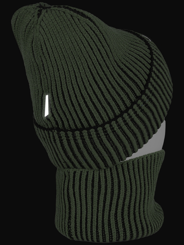 картинка Комплект шапка снуд для мальчика NIKASTYLE 12з16624 Черный хаки от магазина детских товаров ALiSa