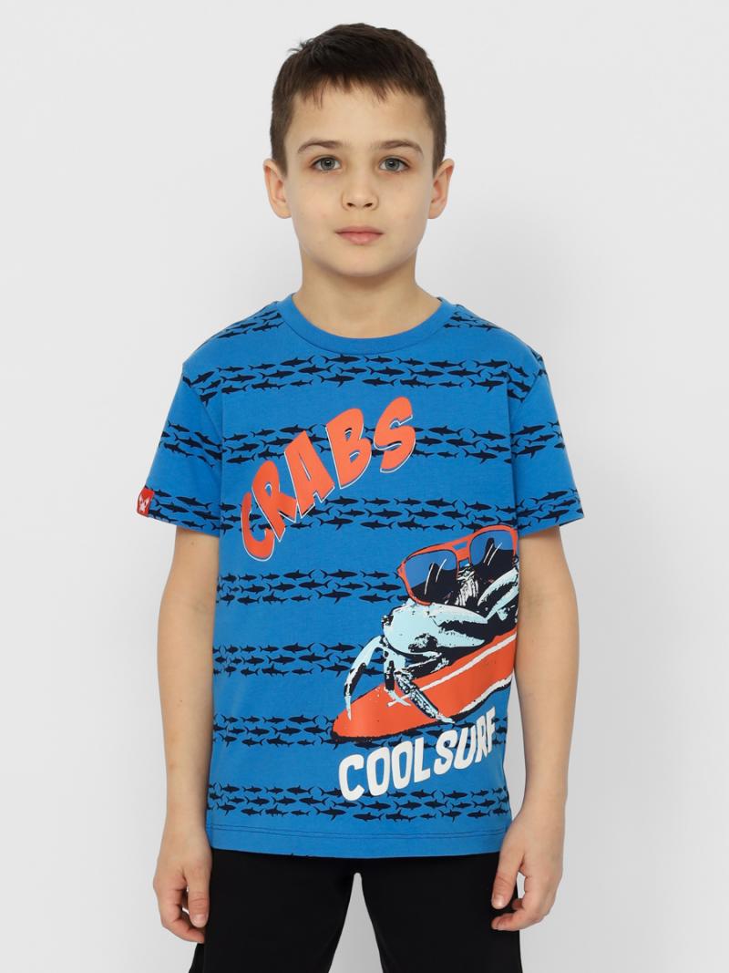 картинка Футболка для мальчика CSKB 63550-42-370 Синий от магазина детских товаров ALiSa