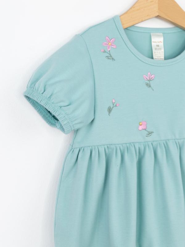 картинка Платье для девочки Baby Boom С266/2-К Мятно-голубой от магазина детских товаров ALiSa