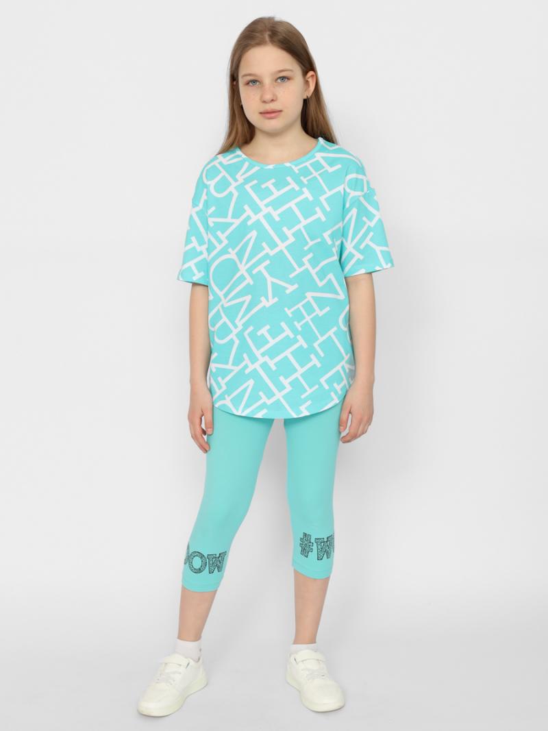 картинка Бриджи для девочки CSJG 70391-38-378 Ментоловый от магазина детских товаров ALiSa