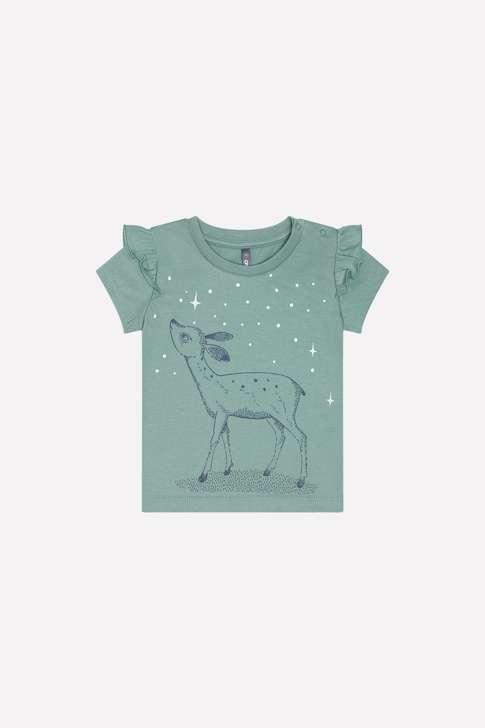 картинка Футболка для девочки Crockid КР 300773 серо-зеленый к217 от магазина детских товаров ALiSa