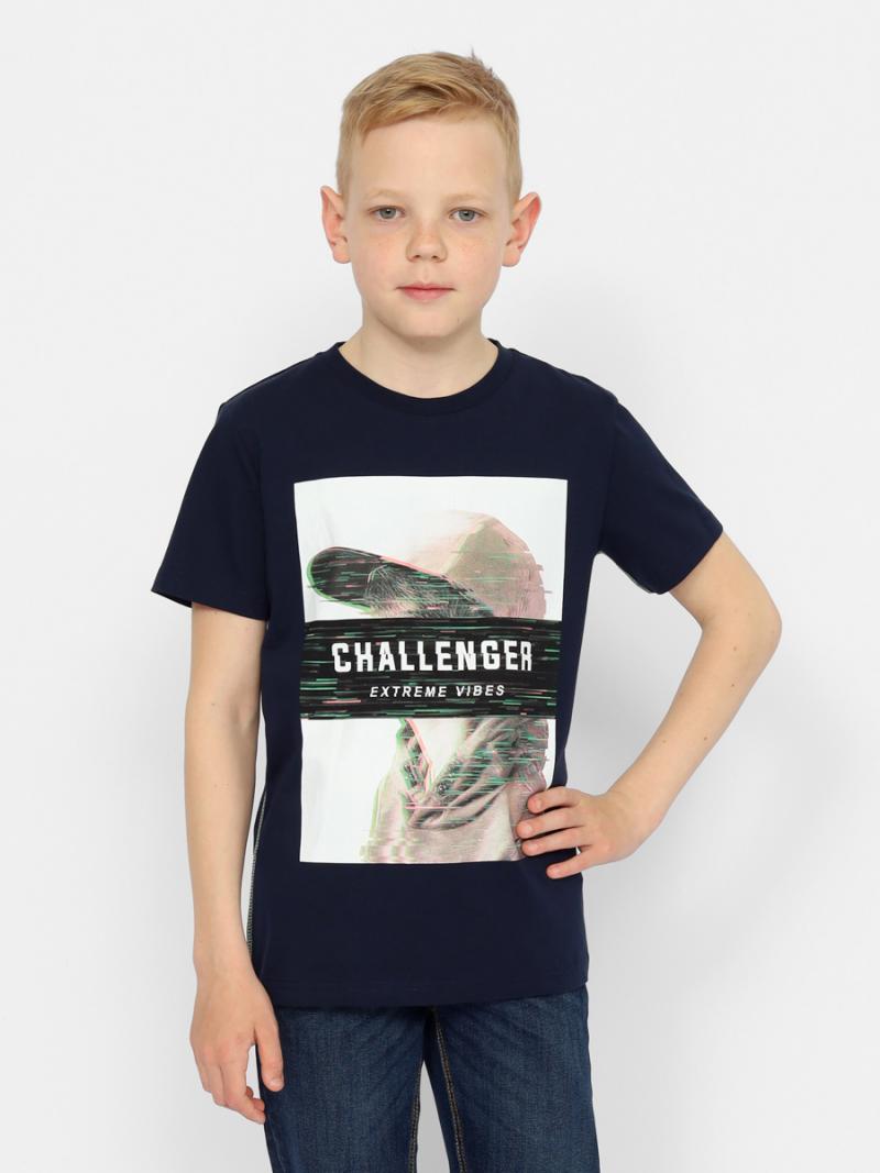 картинка Футболка для мальчика CSJB 63570-41-375 Темно-синий от магазина детских товаров ALiSa