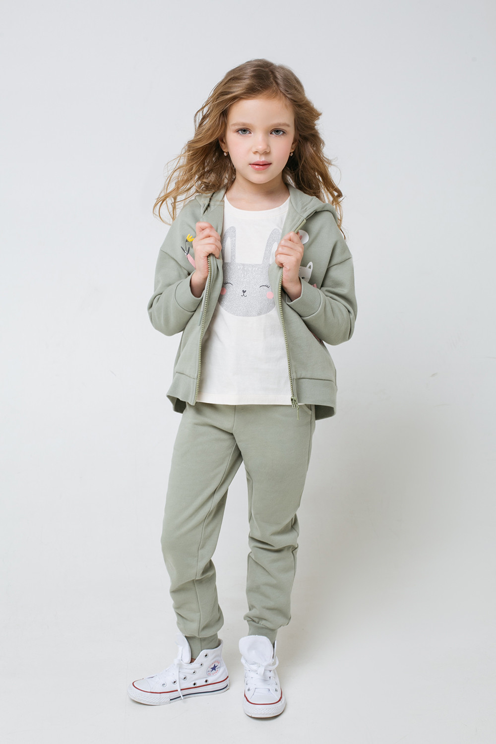 картинка Куртка для девочки Crockid КР 301456 оливковый хаки к299 от магазина детских товаров ALiSa
