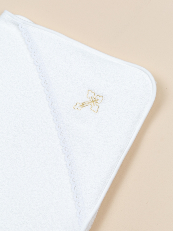 картинка Пелёнка махра вышивка крестик Baby Boom ПЛ9/2-М Молоко от магазина детских товаров ALiSa