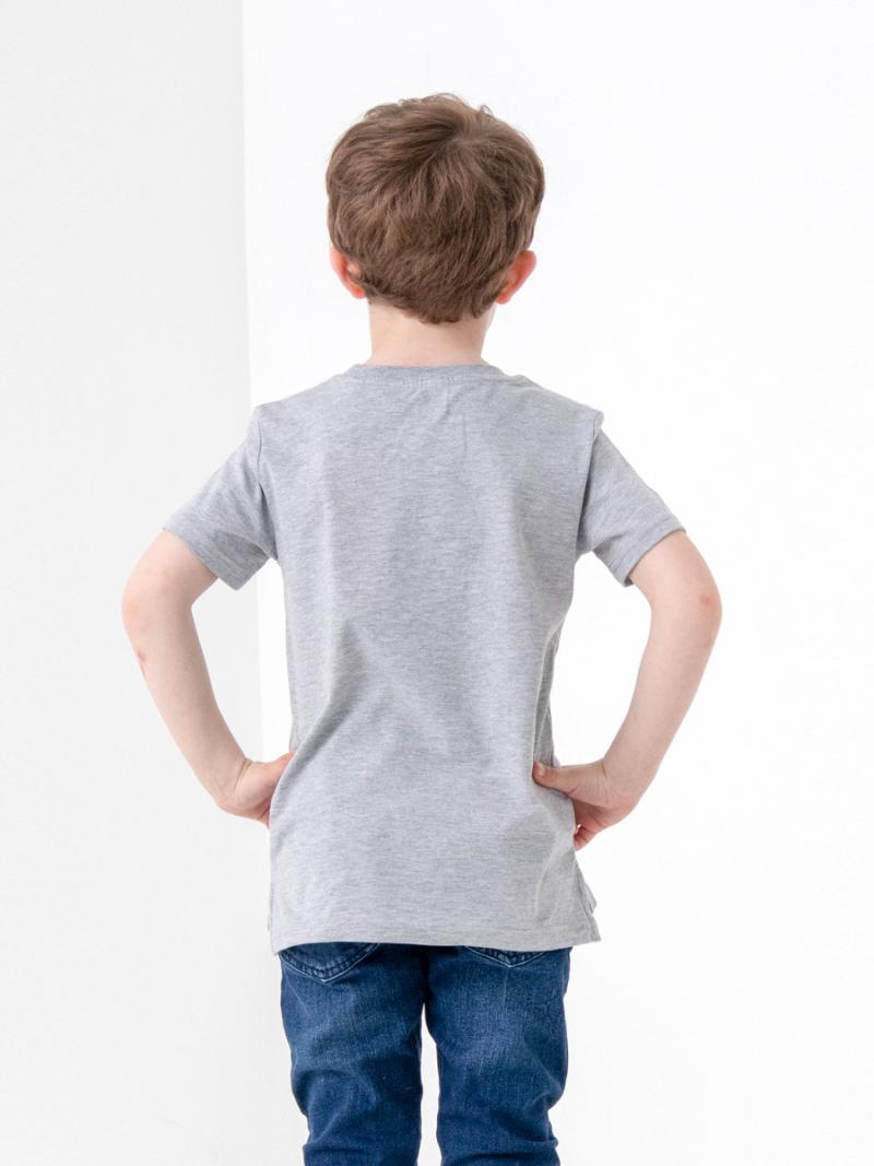 картинка Футболка для мальчика CSJB 63115-11-320 Светло-серый меланж от магазина детских товаров ALiSa
