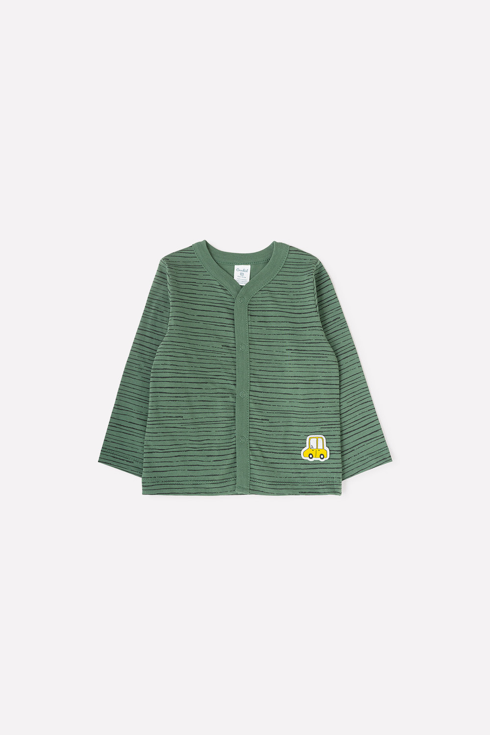 картинка Кофточка для мальчика Crockid К 300462 лесной мох, полоска от магазина детских товаров ALiSa