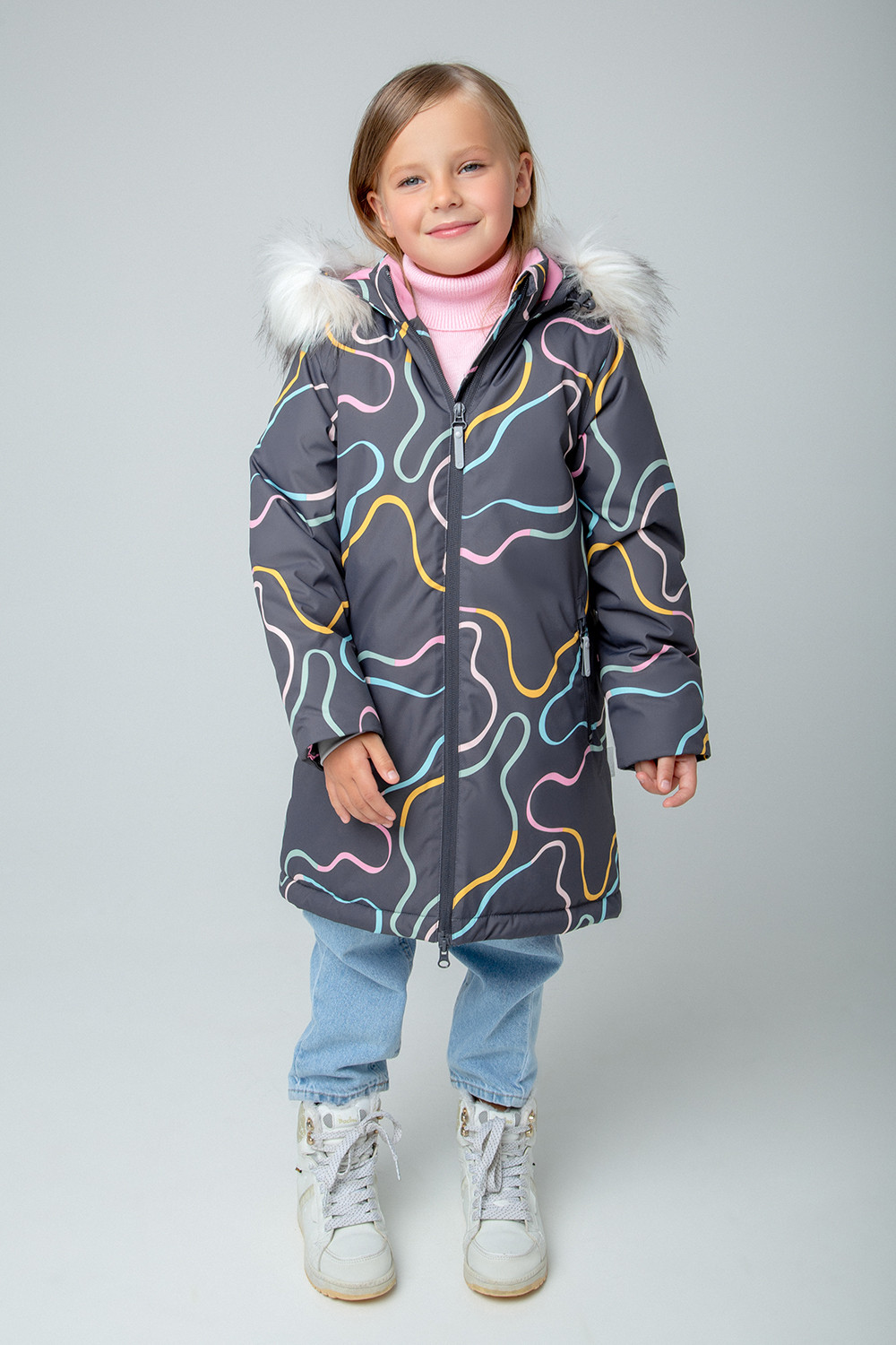 картинка Пальто зимнее для девочки Crockid ВК 38088/н/2 ГР от магазина детских товаров ALiSa