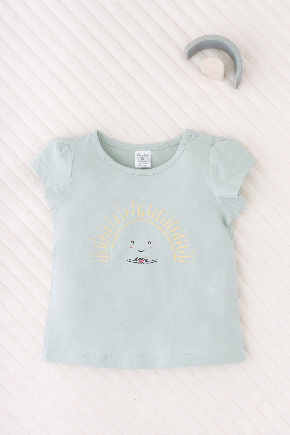 картинка Футболка для девочки Crockid К 302104 голубая дымка от магазина детских товаров ALiSa