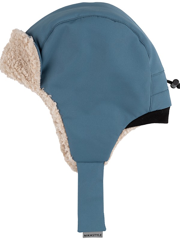 картинка Шапка мембранная утепленная для мальчика NIKASTYLE 11з16324 Туман от магазина детских товаров ALiSa