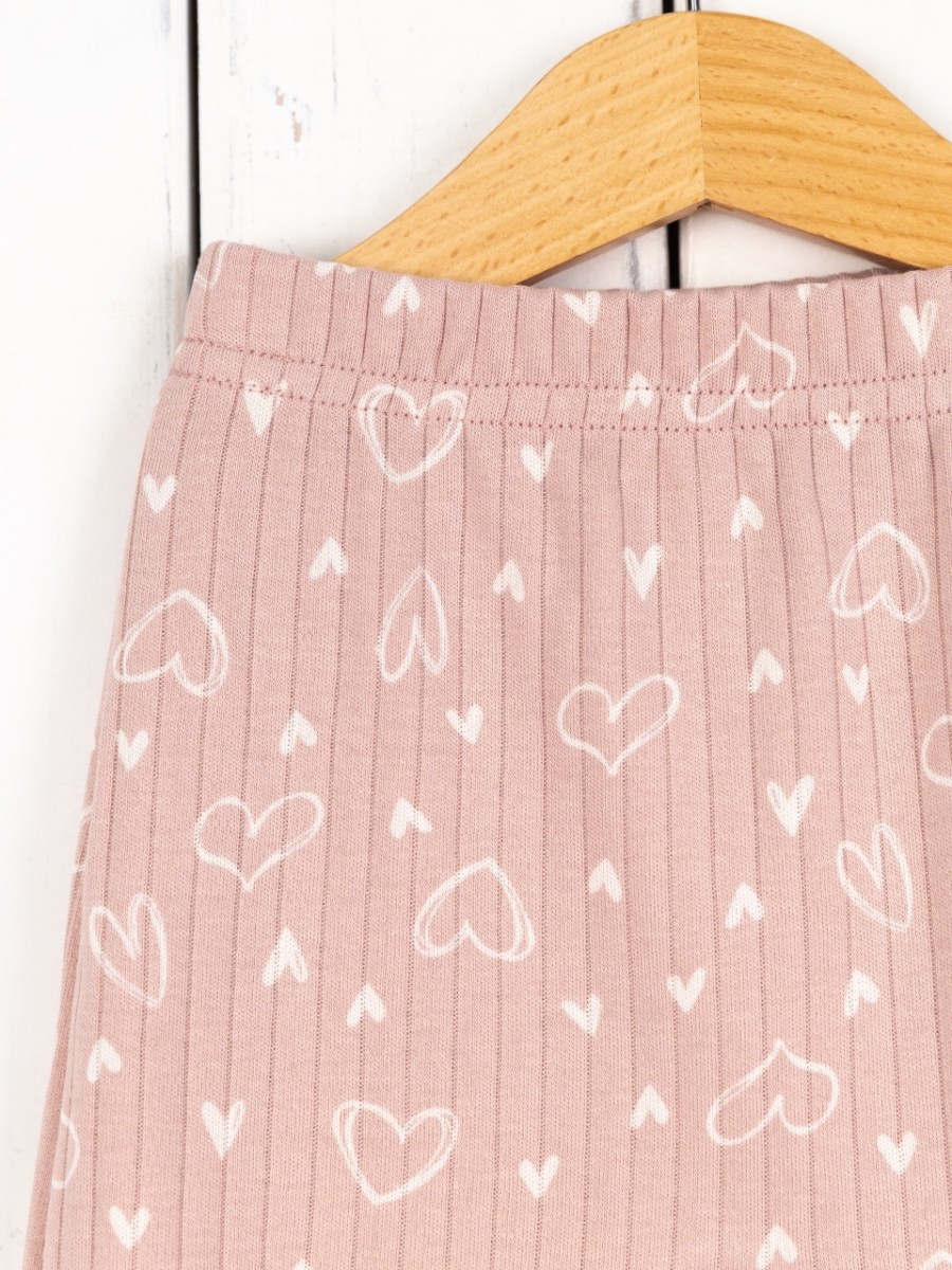 картинка Брюки для девочки Baby Boom П47/67-И Молочные сердечки на пудре от магазина детских товаров ALiSa