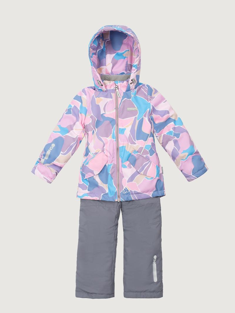 картинка Комплект утеплённый для девочки NIKASTYLE 7м1425 Розовый серый от магазина детских товаров ALiSa