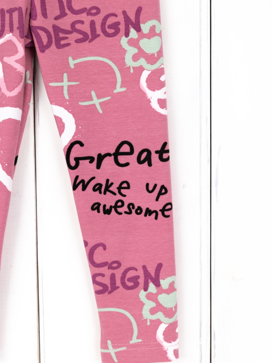 картинка Легинсы для девочки Baby Boom П66/14-К Граффити Б117 от магазина детских товаров ALiSa