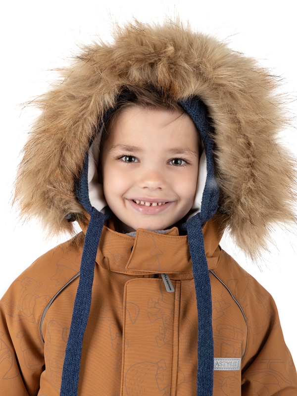 картинка Комплект зимний для мальчика NIKASTYLE 7з0324 Кэмел черный от магазина детских товаров ALiSa