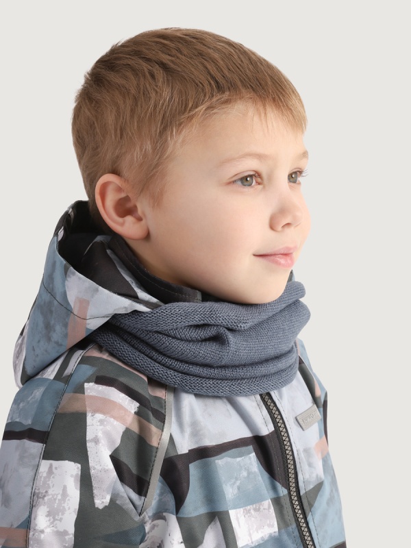 картинка Снуд для мальчика NIKASTYLE 17м11725 Джинс от магазина детских товаров ALiSa