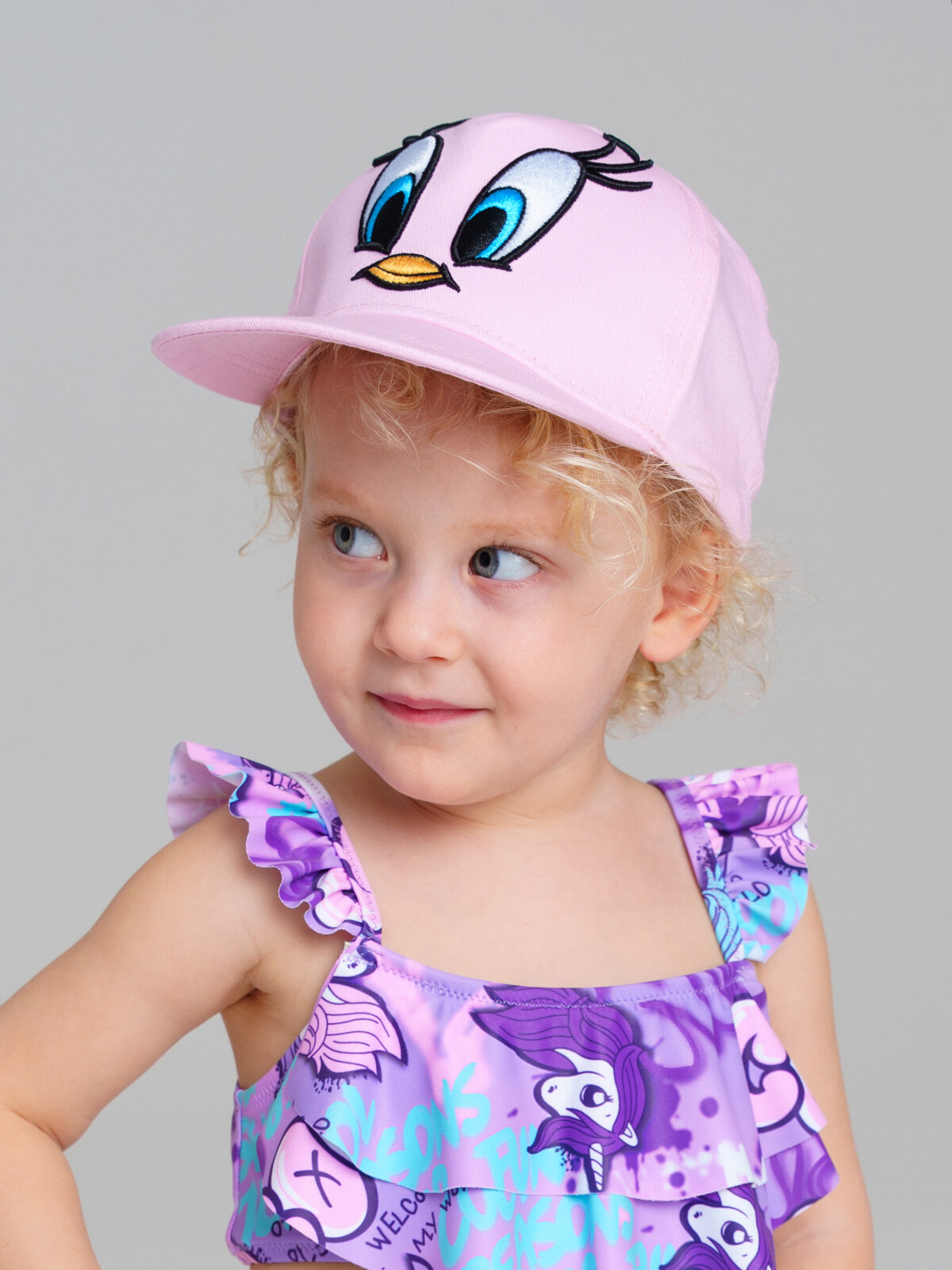 картинка Кепка текстильная для девочки PL 12543030 Розовый от магазина детских товаров ALiSa