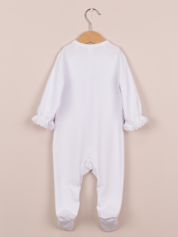 картинка Комбинезон для девочки Baby Boom К406/1-И Белый я737 от магазина детских товаров ALiSa
